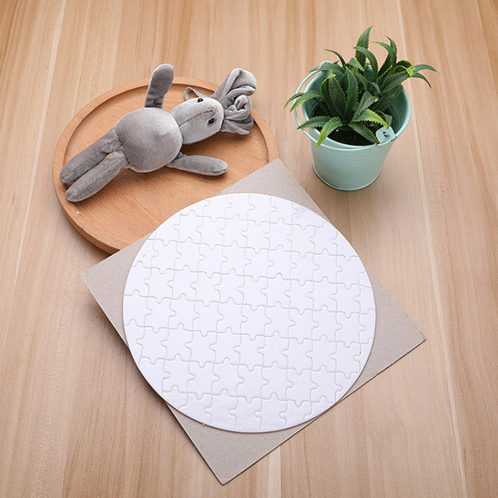 Puzzle Blank White - 4Pcs White Sublimation Puzzle Blanks for
