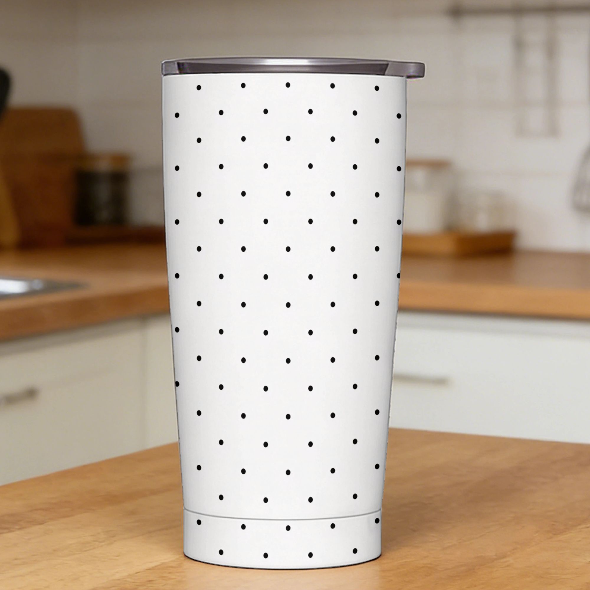 Black & White Polka Dot Patter - Tumbler 20Oz White avis et prix