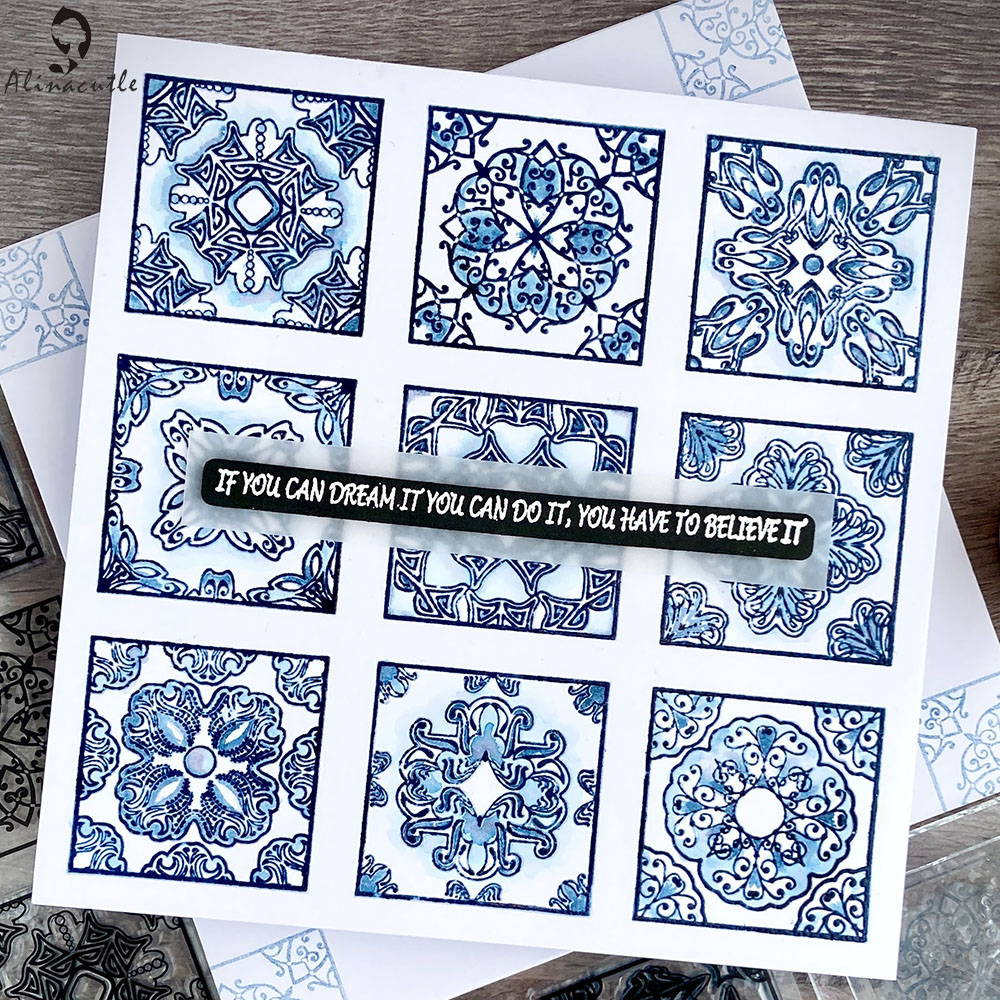 Alinacutle CLEAR STAMPS Vintag - Ceramic Tile Blank avis et prix