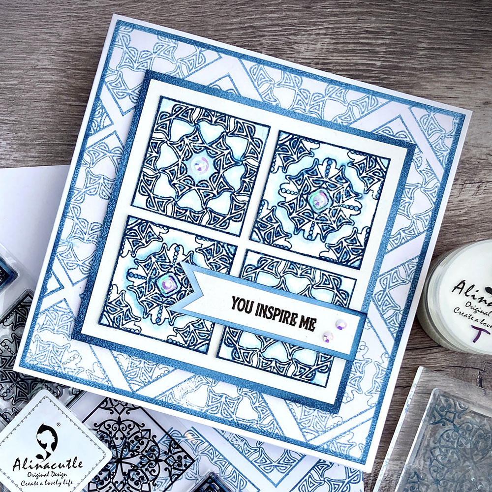 Alinacutle CLEAR STAMPS Vintag - Ceramic Tile Blank avis et prix