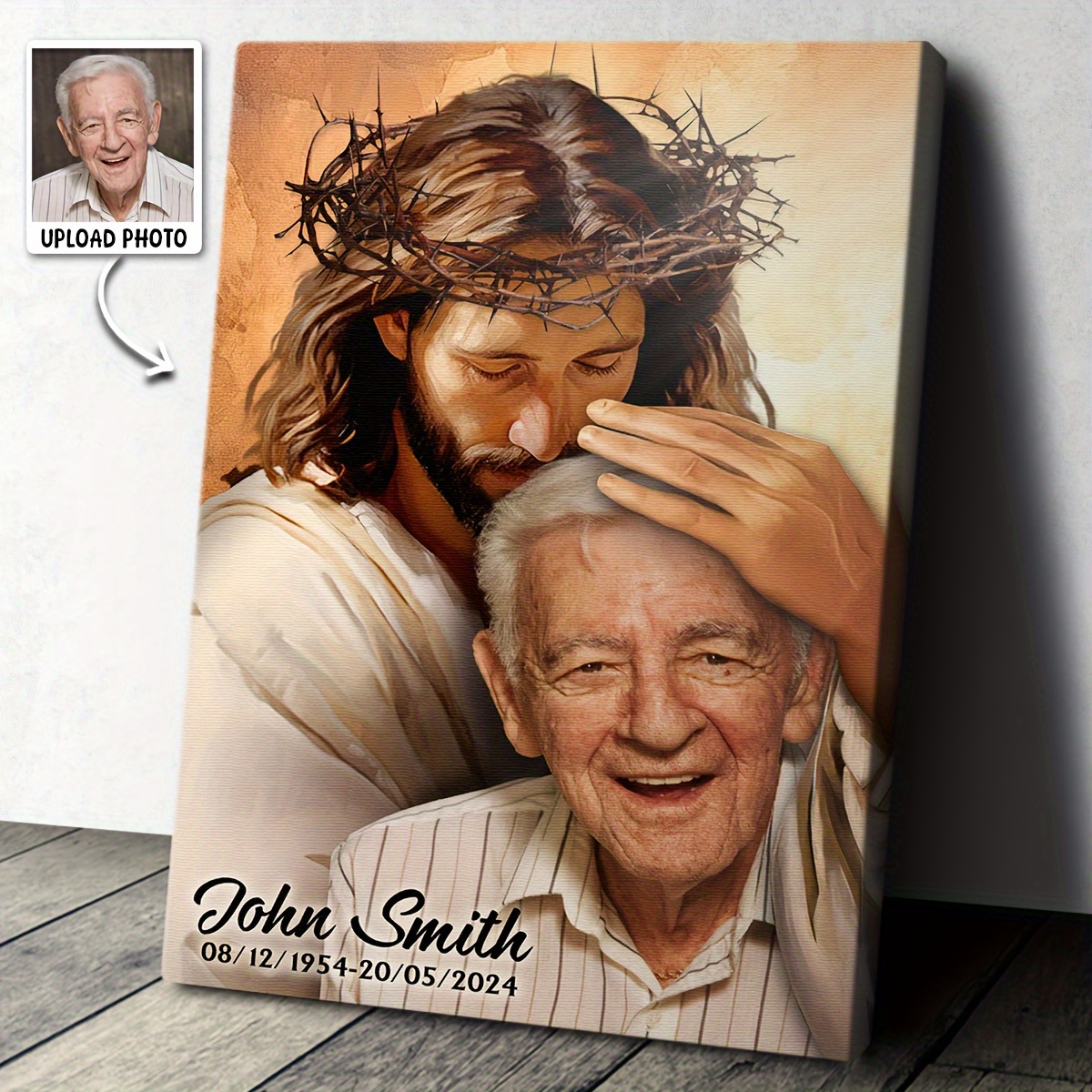 2D Flat-Custom Religious Memor - Canvas Wrap Ready avis et prix