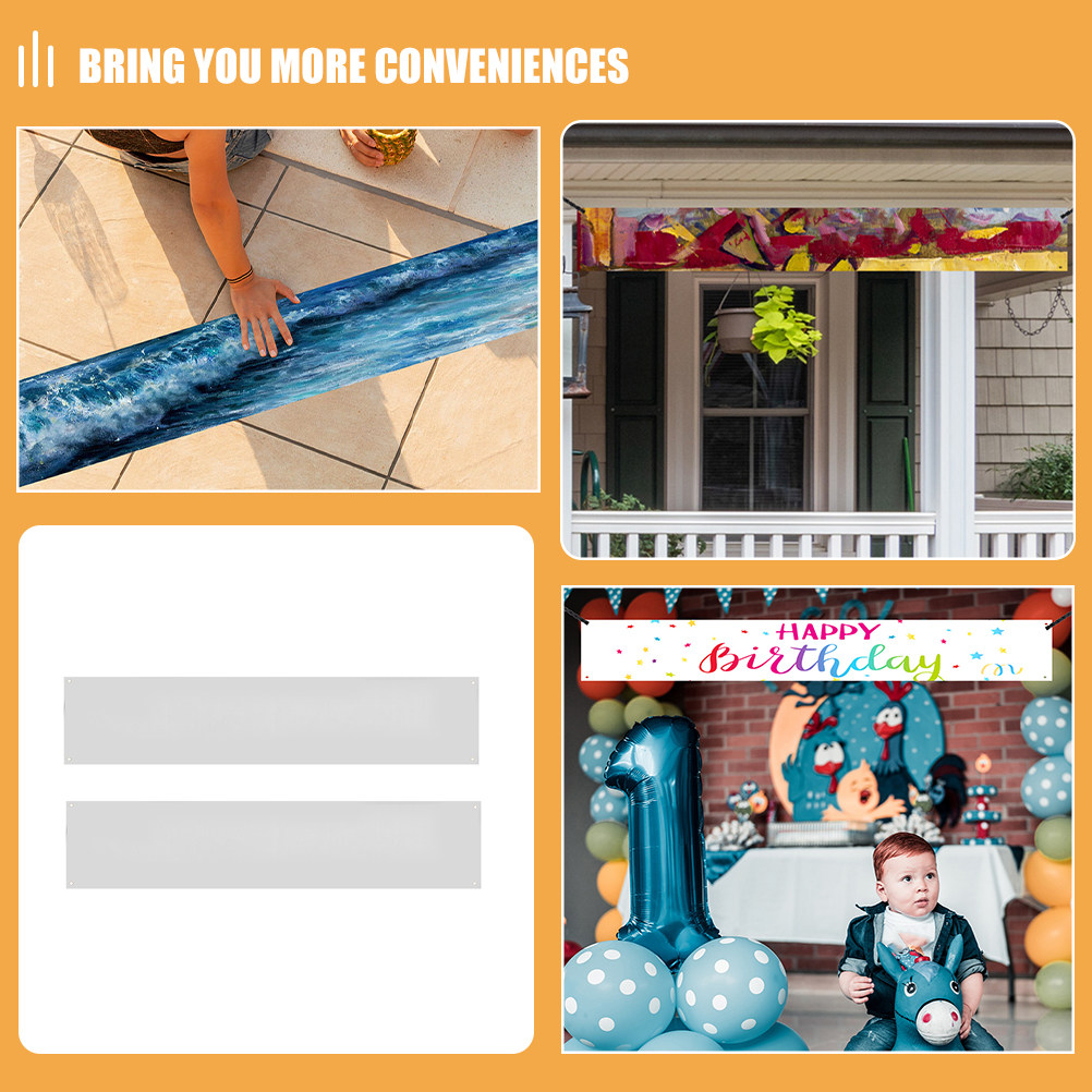 Large Blank White Banner for D - Yard Sign Blank avis et prix