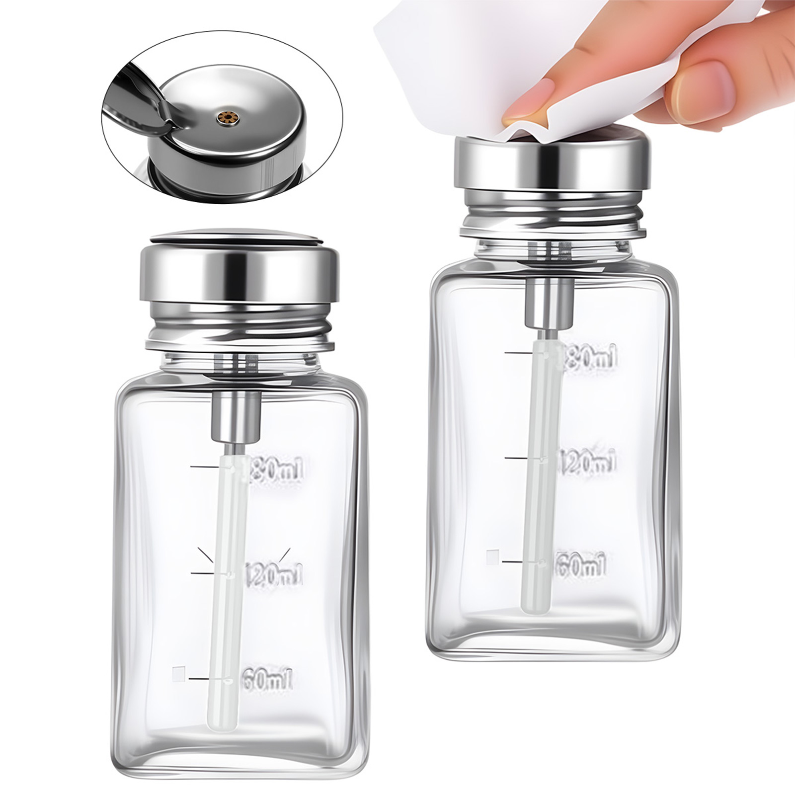 180ml Nail Glass Bottle Press  - Water Bottle Blank avis et prix