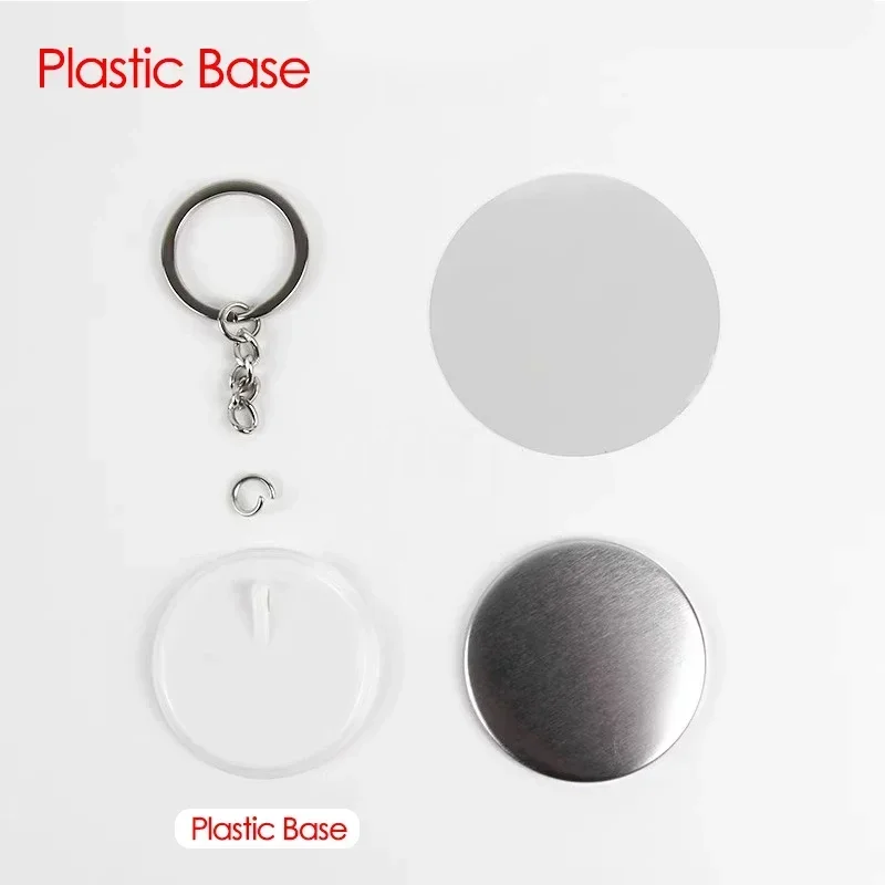 100PCS 44mm 58mm Keychains Bad - Button Badge Blank avis et prix