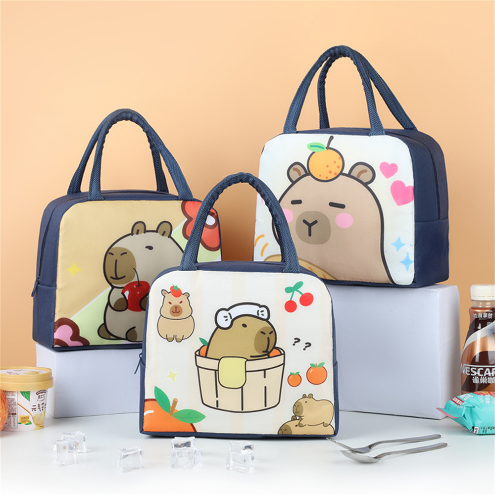 Cartoon Capybara Lunch Bag Ins - Tote Bag Sublimation avis et prix
