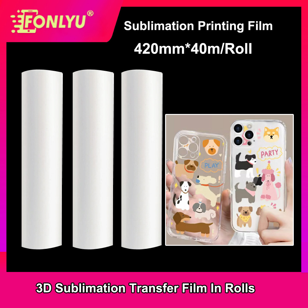FONLYU 420mm*40mm Roll 3D Subl - Phone Case Blank Print avis et prix
