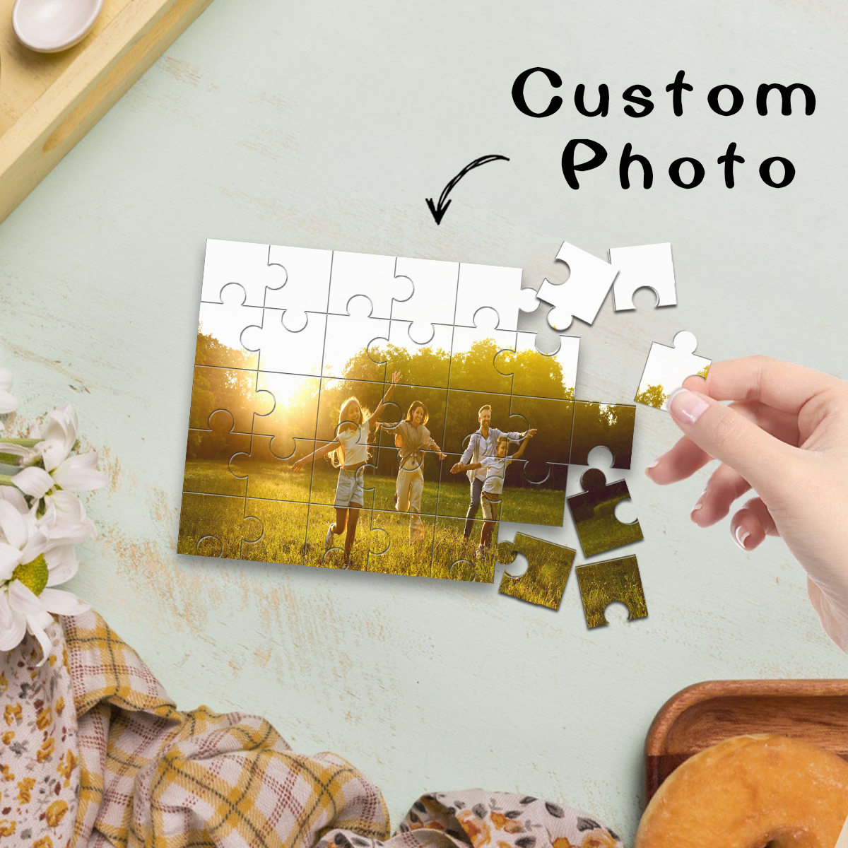 1pc Custom Photo Single Portra - Puzzle Blank White avis et prix