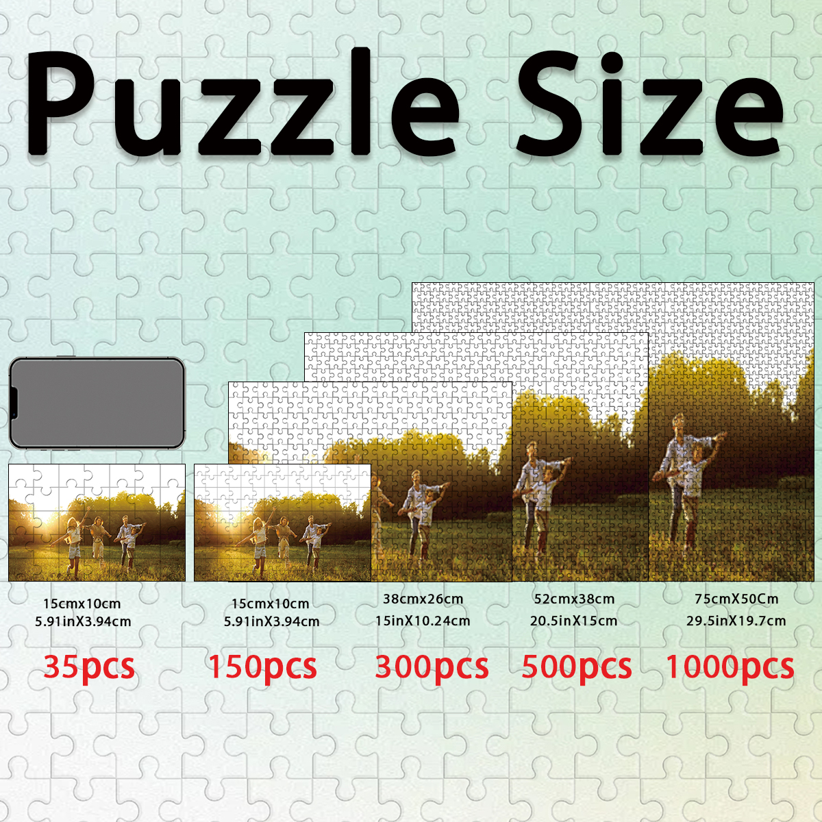 1pc Custom Photo Single Portra - Puzzle Blank White avis et prix