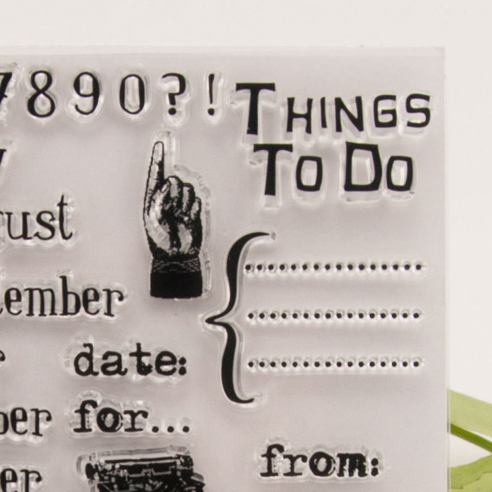 Calendar Date Silicone Stamp C - Photo Acrylic Block avis et prix
