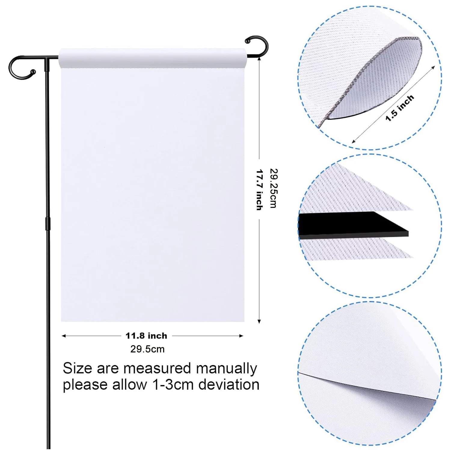5pcs Double-Sided Blank Garden - Yard Sign Blank avis et prix