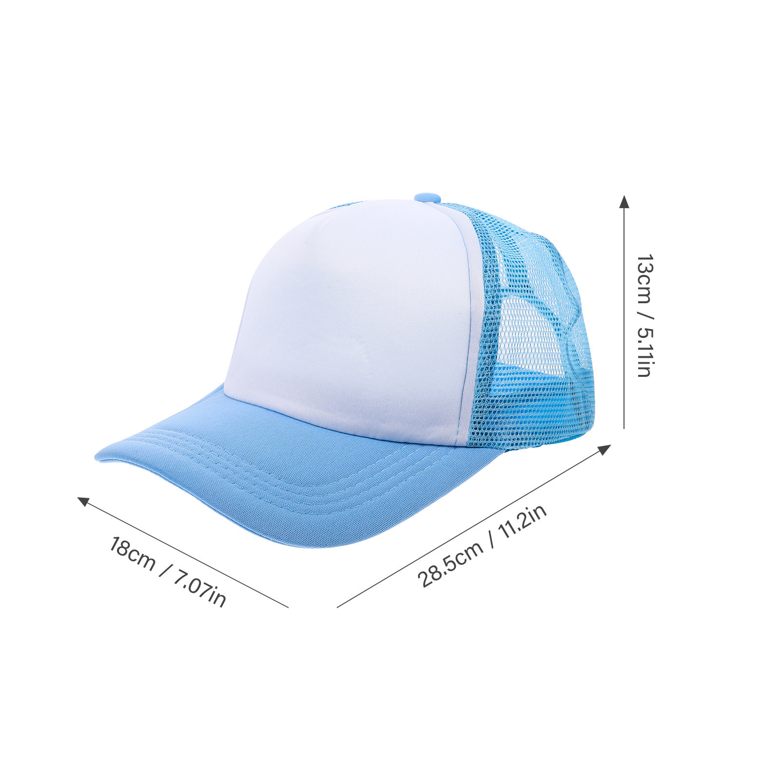 10Pcs Mesh Baseball Hat Blank  - Hat Sublimation Blank avis et prix