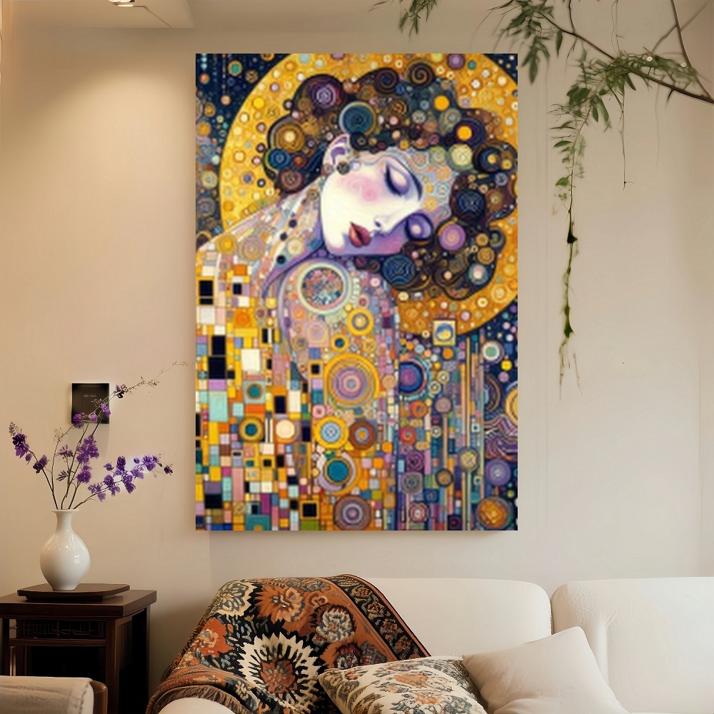 Framed S Gustav Klimt Inspired - Canvas Wrap Ready avis et prix