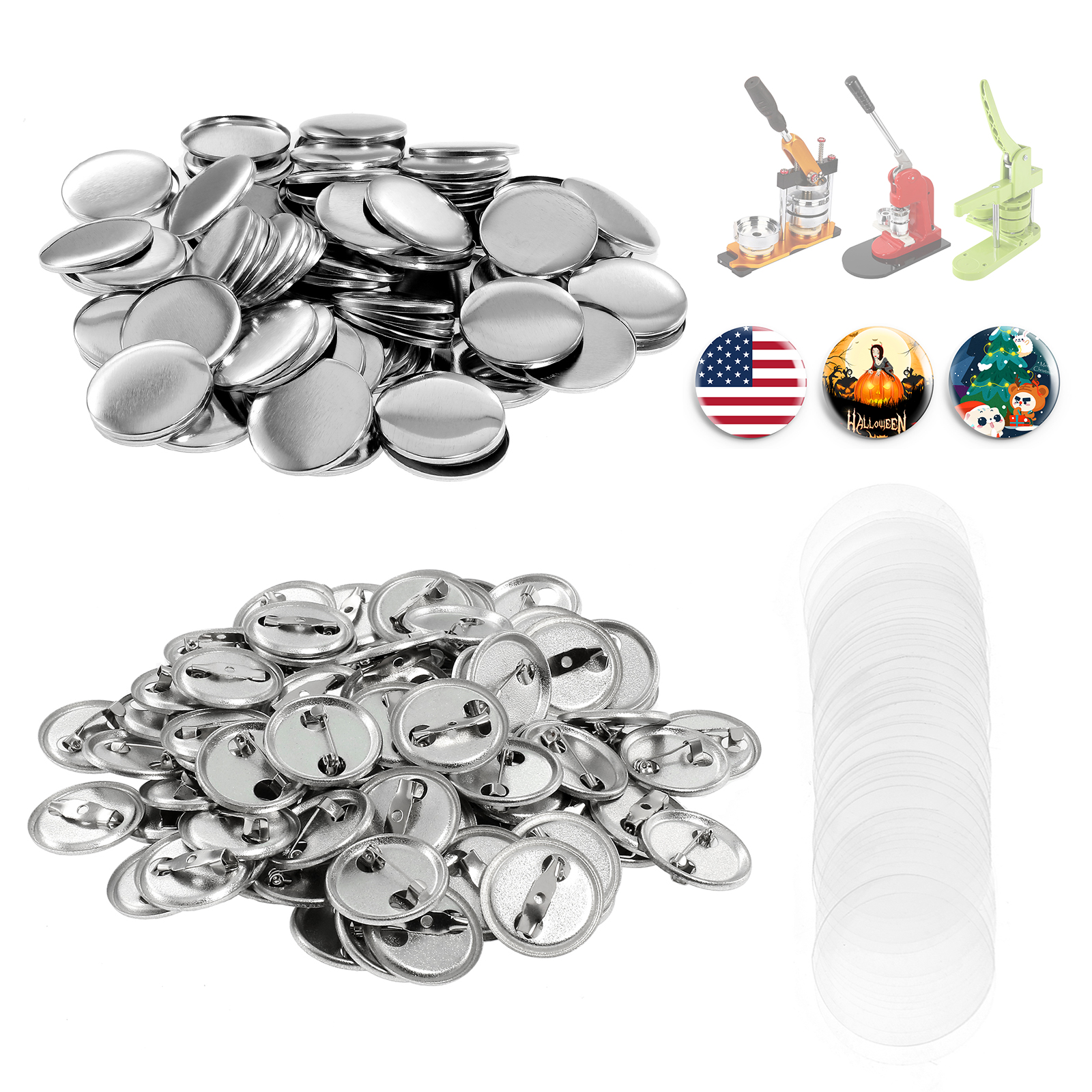100Pcs Mini DIY Round Mirror M - Button Badge Blank avis et prix