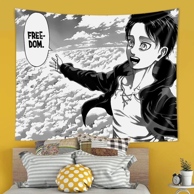 Eren Yeager Freedom Manga Post - Canvas Wrap Ready avis et prix