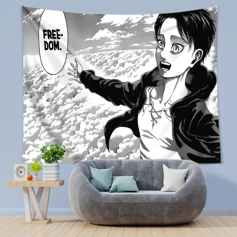Eren Yeager Freedom Manga Post - Canvas Wrap Ready avis et prix