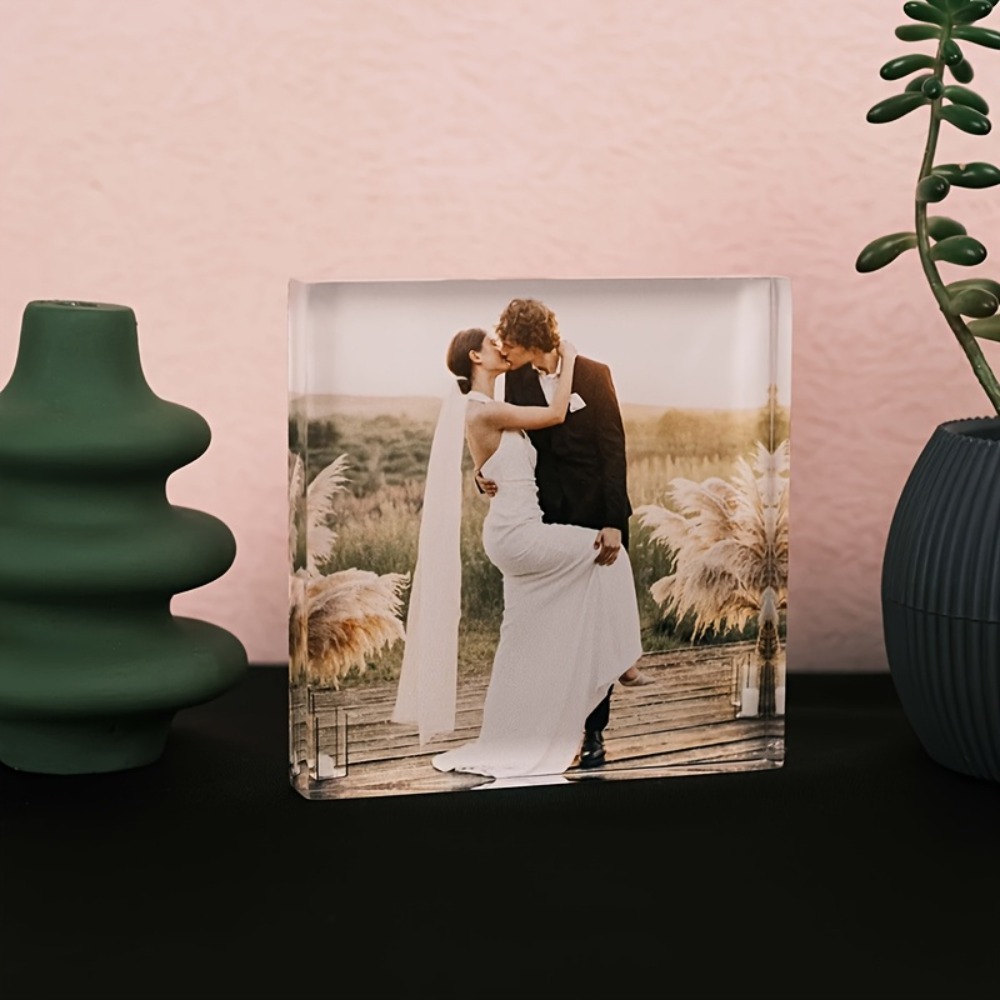 Custom Acrylic Anniversary Pho - Photo Acrylic Block avis et prix