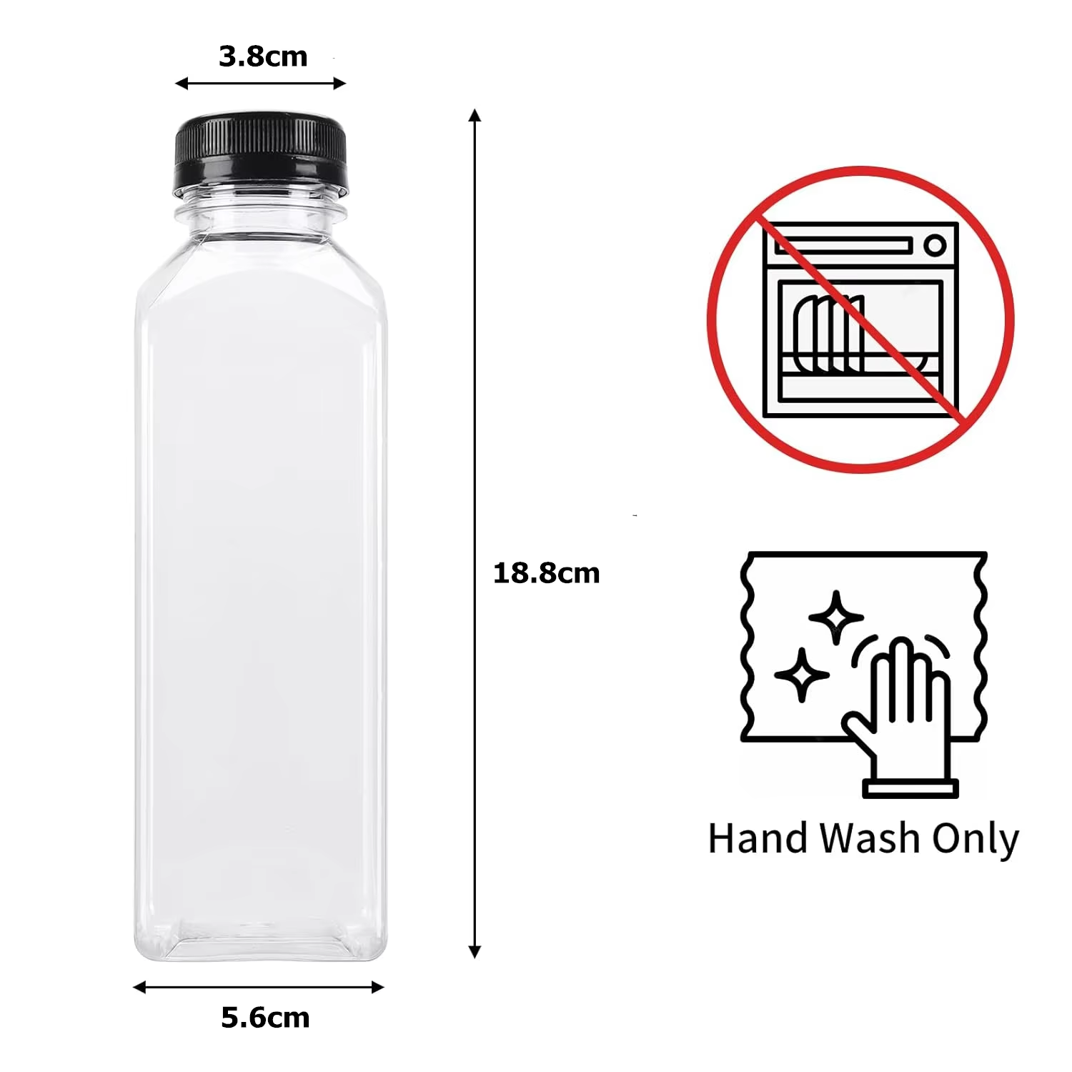 500ML Juice Bottles with Caps  - Water Bottle Blank avis et prix
