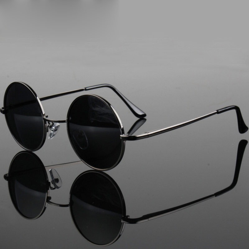 Retro Vintage Round Sunglasses - Metal Photo Panel avis et prix