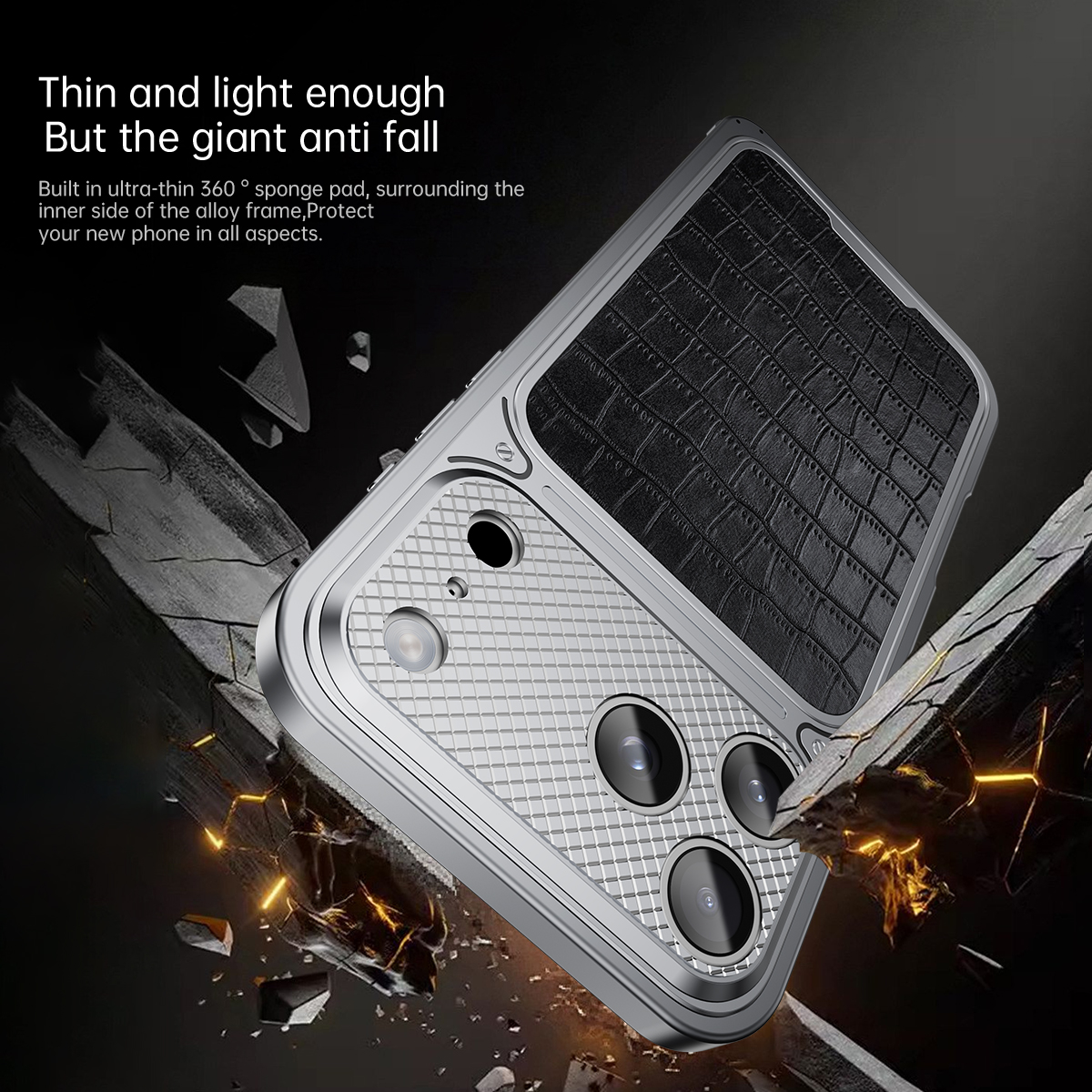 High End Crocodile Leather Pat - Metal Photo Panel avis et prix