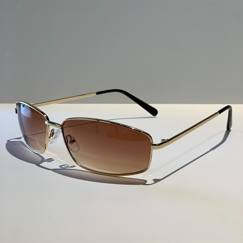 Women's y2k Sunglasses Stylish - Metal Photo Panel avis et prix