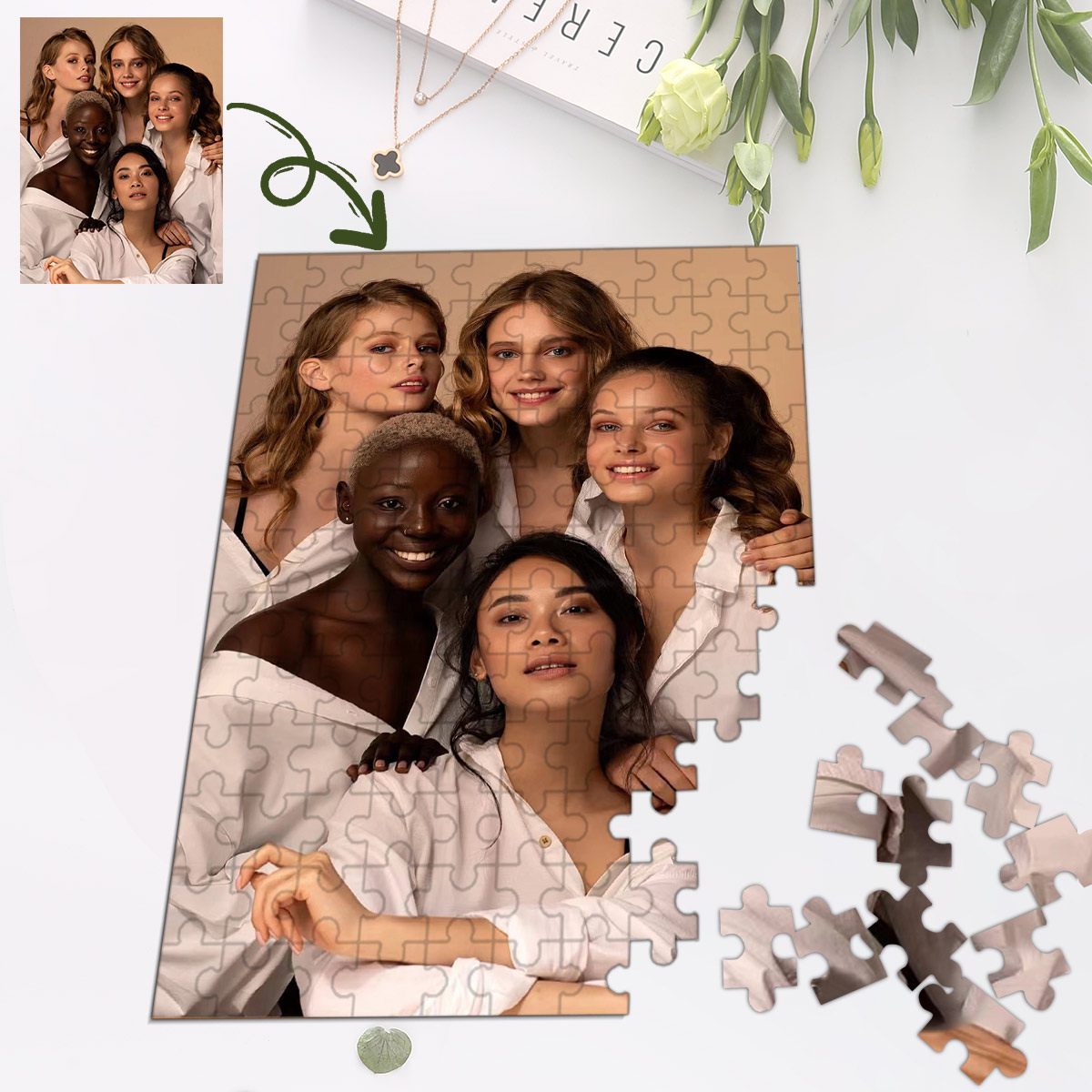 DIY custom puzzle pieces custo - Puzzle Blank White avis et prix