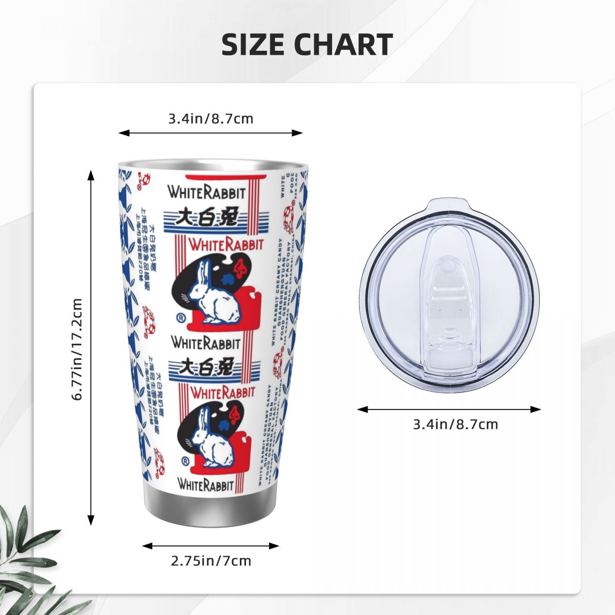 White Rabbit Candy Stainless S - Tumbler 20Oz White avis et prix
