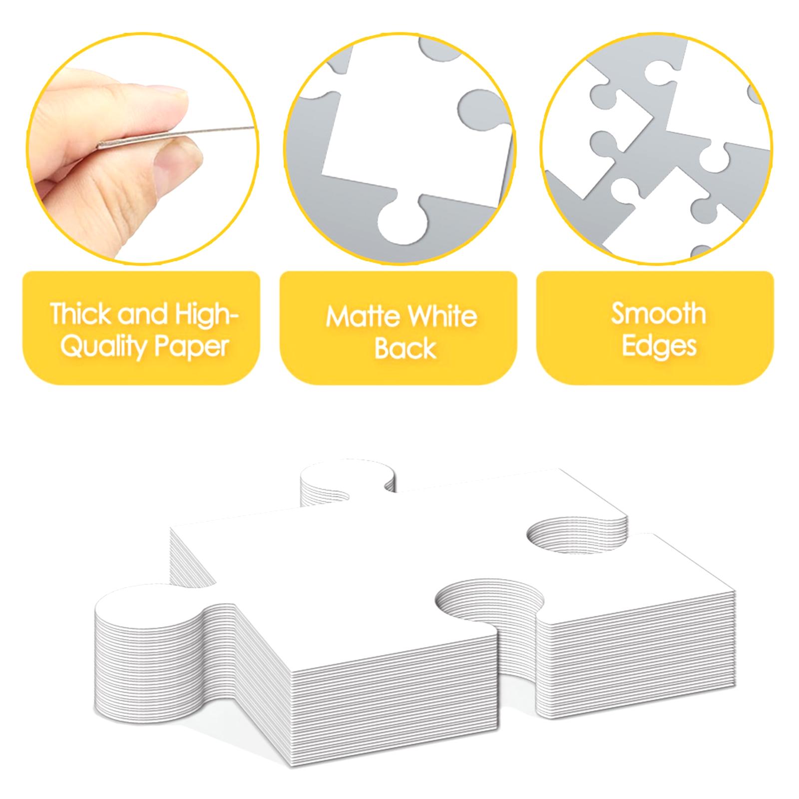 White Cardboard Blank Jigsaw P - Puzzle Blank White avis et prix