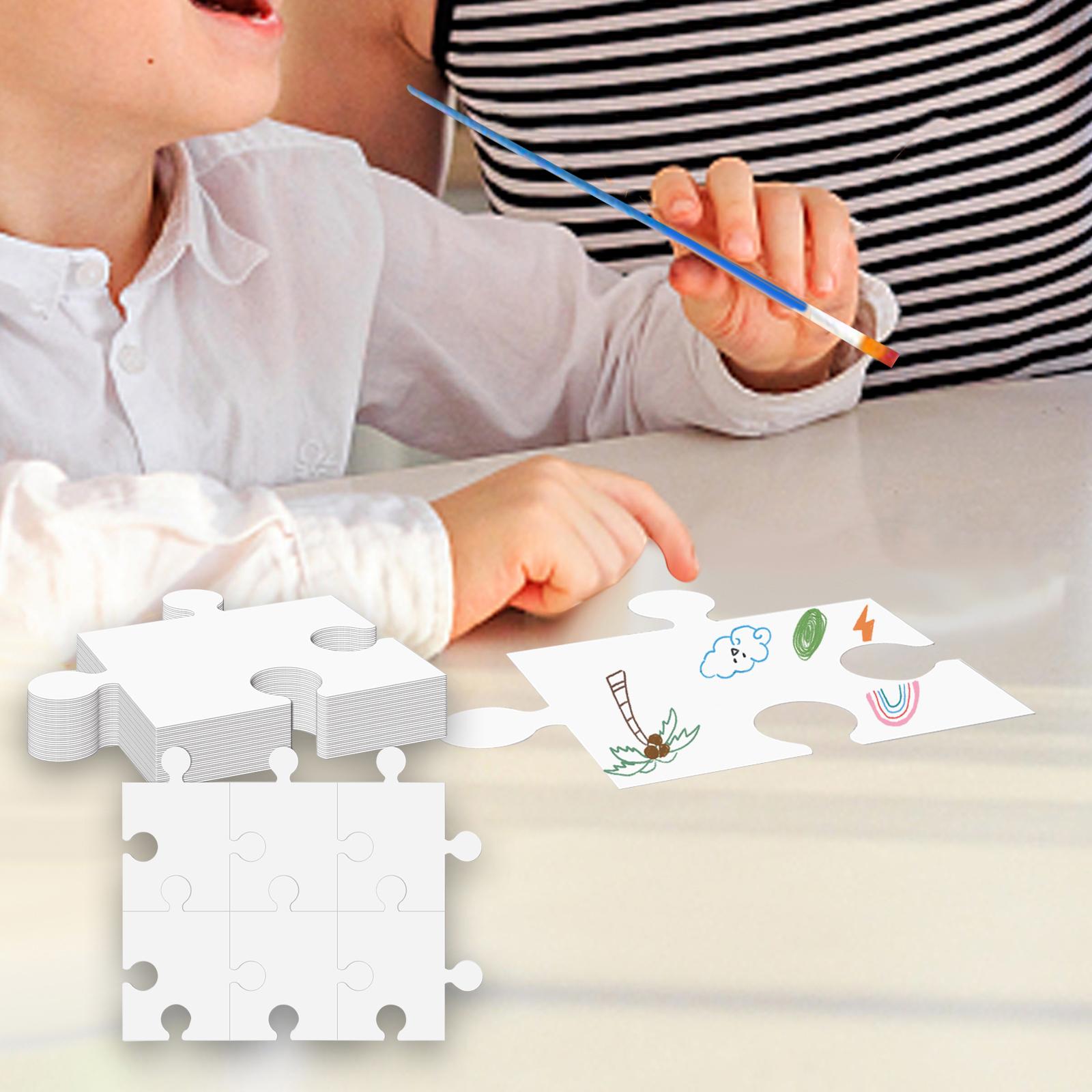White Cardboard Blank Jigsaw P - Puzzle Blank White avis et prix