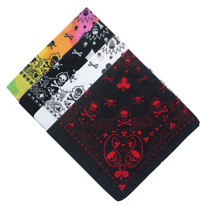 55cm White Black Red Skull Pok - Bandana Blank White avis et prix