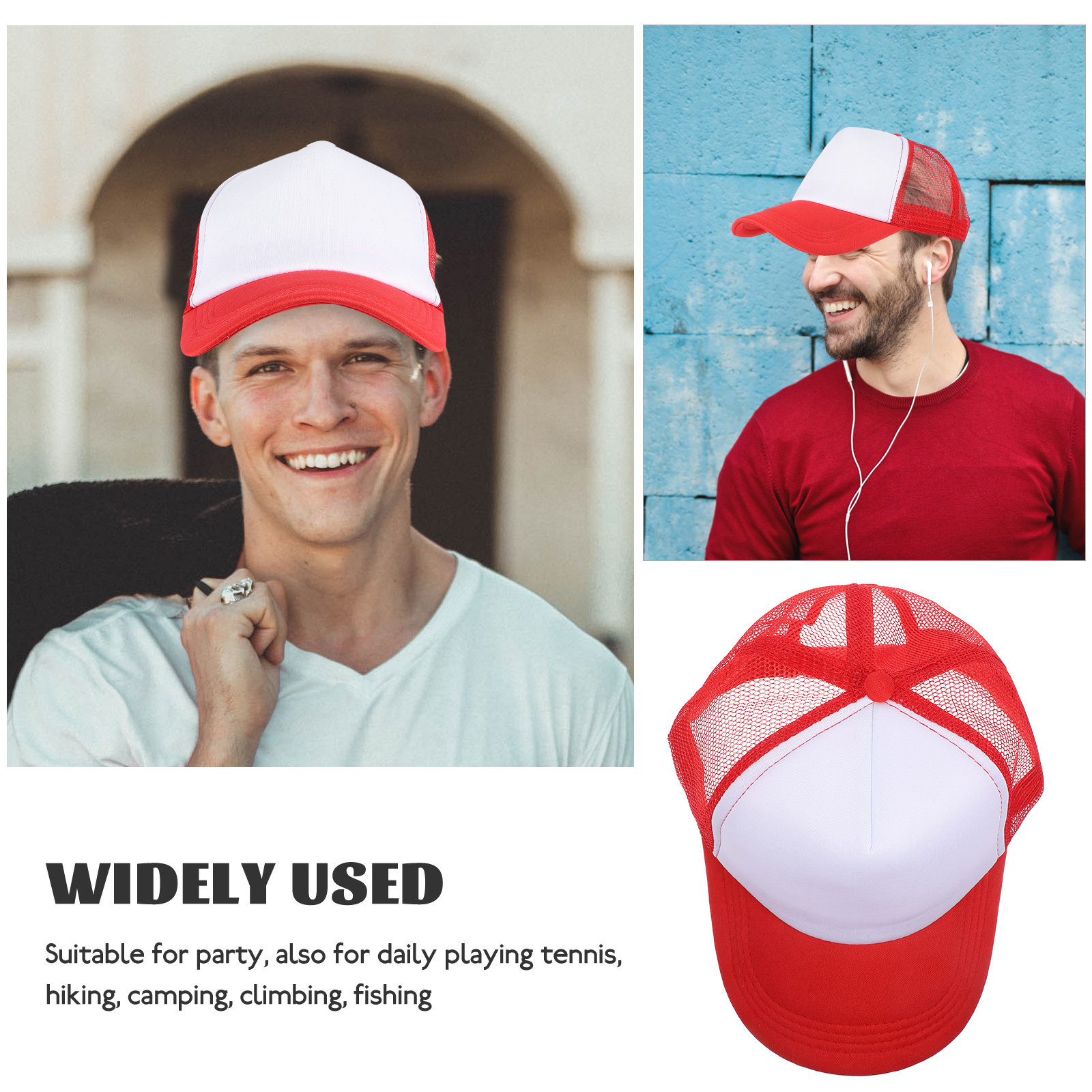 10Pcs Blank Mesh Baseball Caps - Hat Sublimation Blank avis et prix