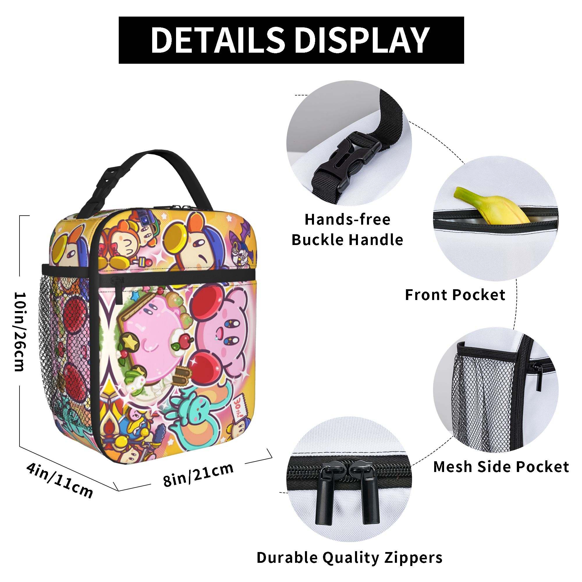 Custom K-Kirbys Insulated Lunc - Tote Bag Sublimation avis et prix