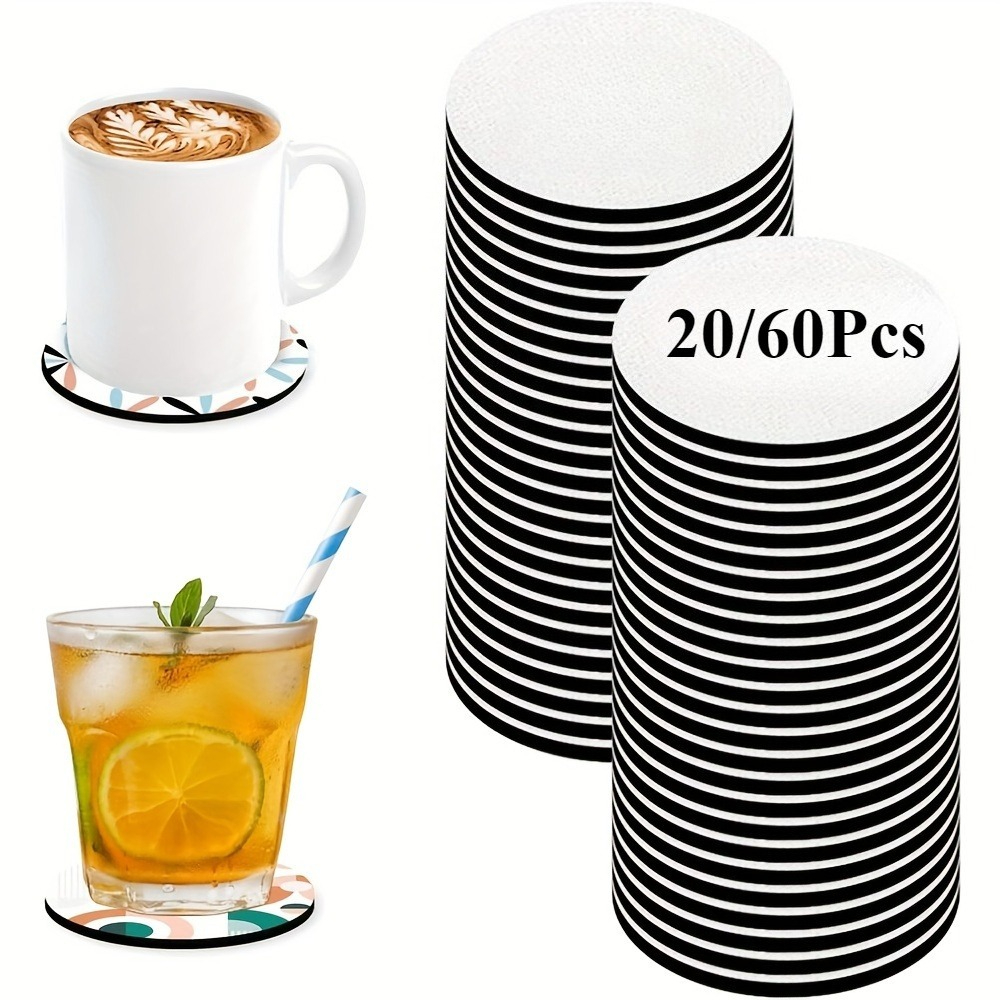 20/60pcs Coasters, Blank Heat- - Coaster Sublimation Blank avis et prix