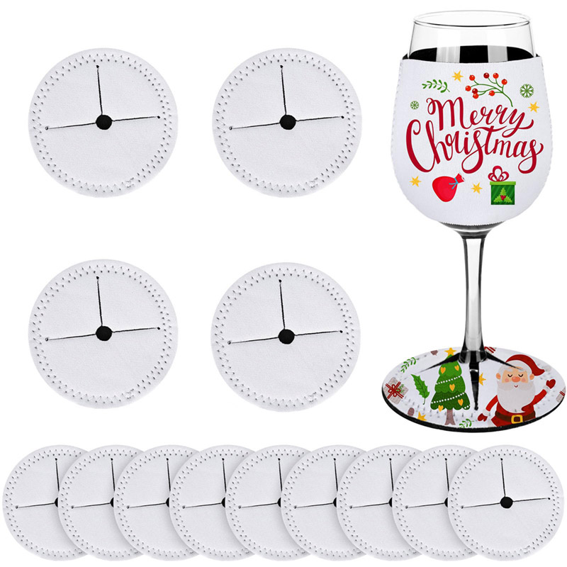 5/10Pcs Sublimation Wine Bottl - Coaster Sublimation Blank avis et prix