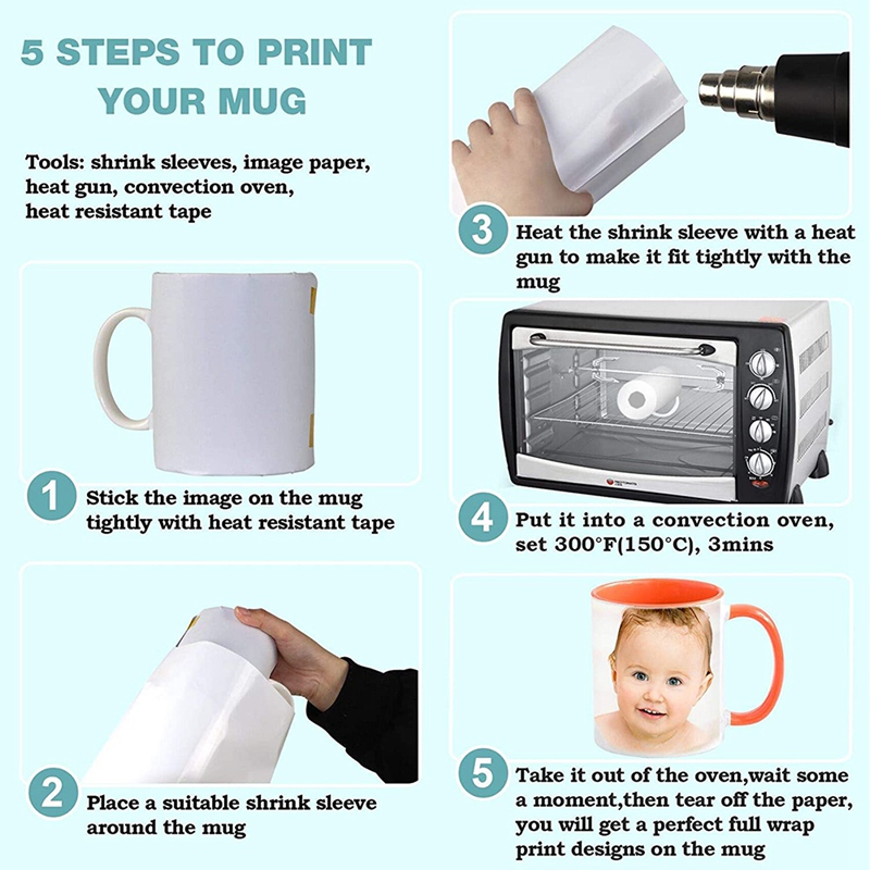 8X12 Inch Sublimation Shrink W - Sublimation Mug White avis et prix