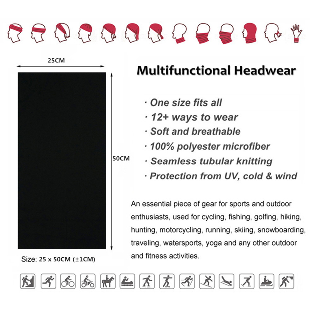 Seamless Solid Color Bandanas  - Bandana Blank White avis et prix