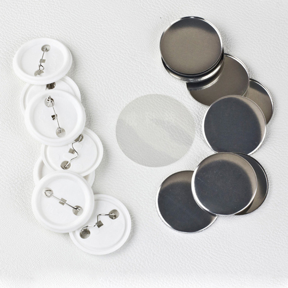 100Pcs/set Plastic Blank Badge - Button Badge Blank avis et prix