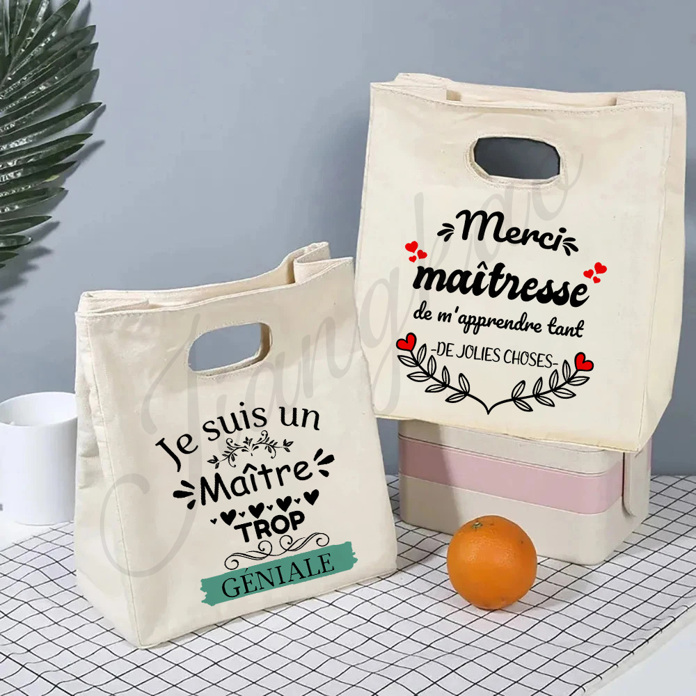 Merci Maitresse Maitre French  - Tote Bag Sublimation avis et prix