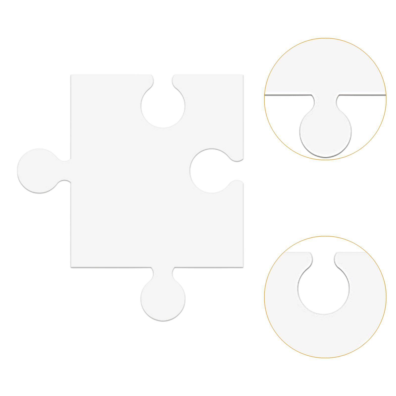 24Pcs White Cardboard Blank Ji - Puzzle Blank White avis et prix