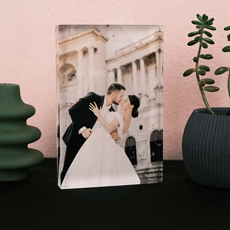 Custom Acrylic Anniversary Pho - Photo Acrylic Block avis et prix